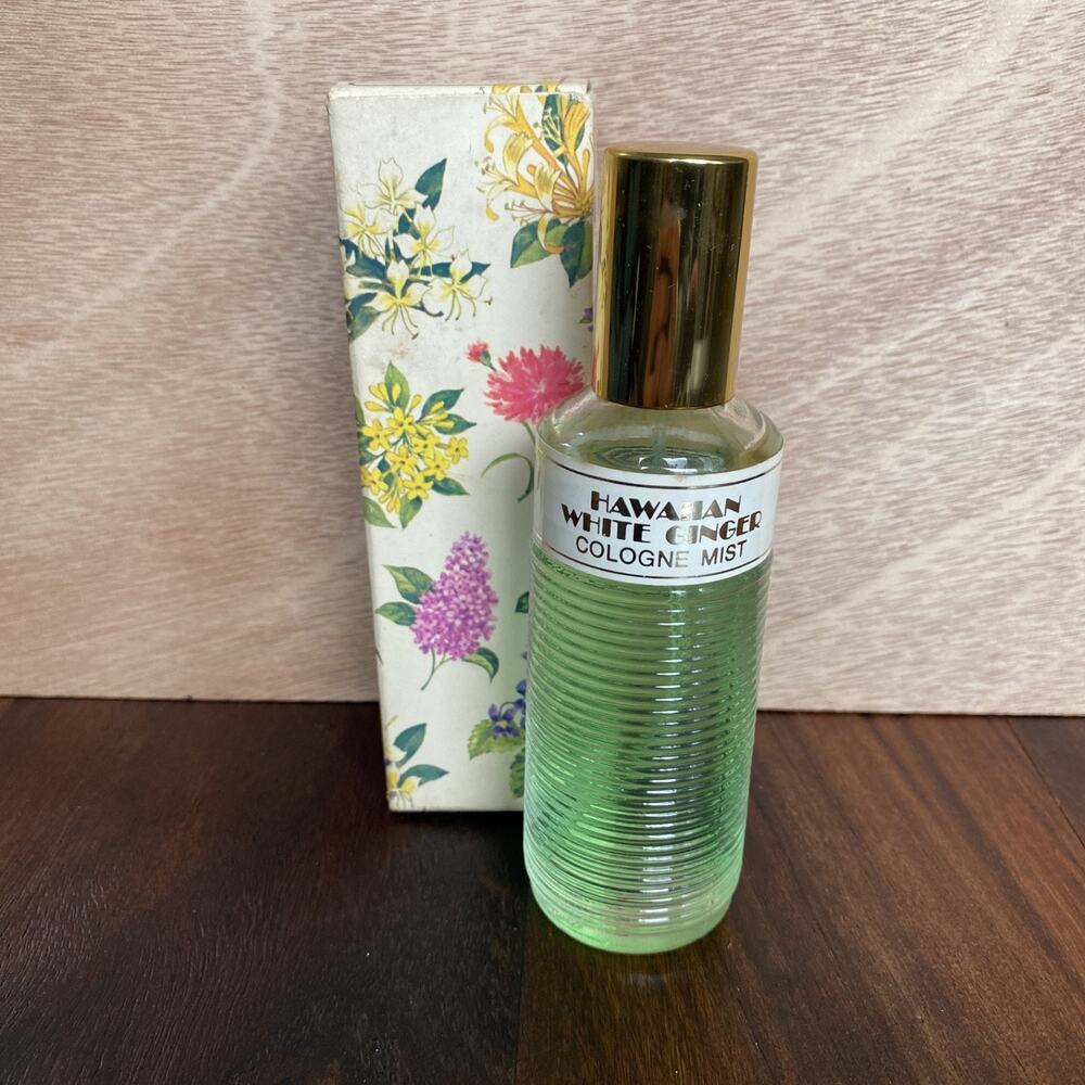 Vintage Avon Hawaiian White Ginger Cologne Mist 2 oz
